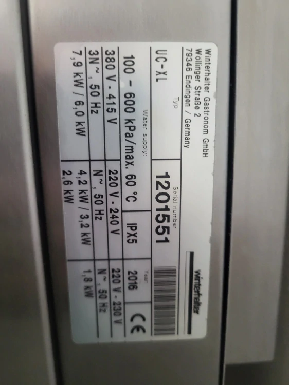 Myčka na nádobí Winterhalter UC-XL