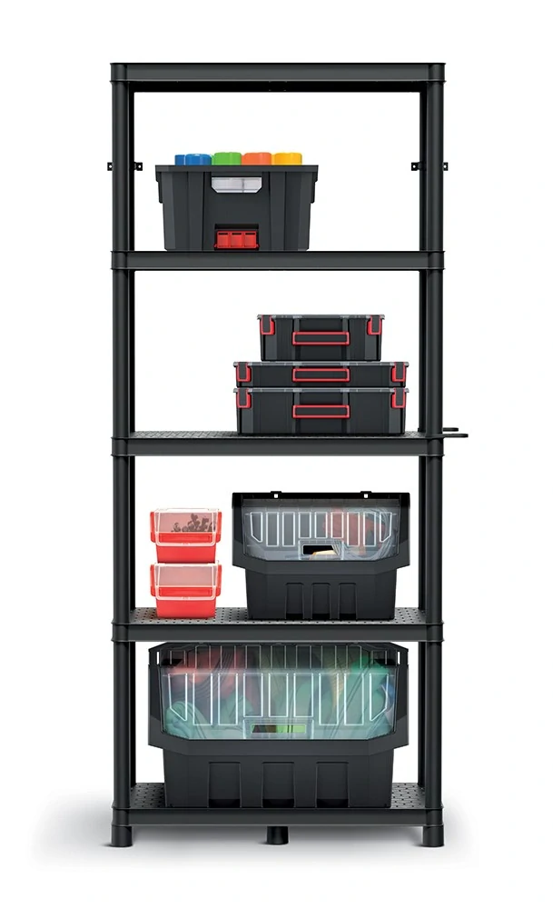 Plastový regál ProRegaly.cz 172,5 x 74 x 36 cm - 5 polic, nosnost 220 kg